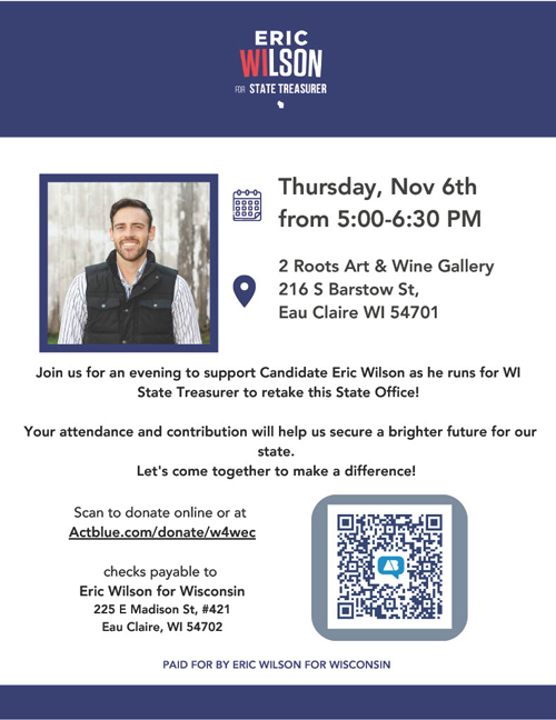 Eric Wilson Event Nov 6